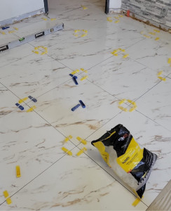 Photo de galerie - Pose carrelage.