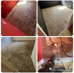 Photo de galerie - Rénovation du parquet ( 1/2 )