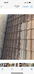 Photo de galerie - Nettoyage de votre couverture, plus hydrofuge incolore