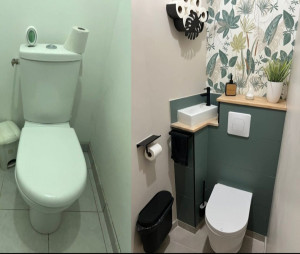 Photo de galerie - Création wc suspendu 