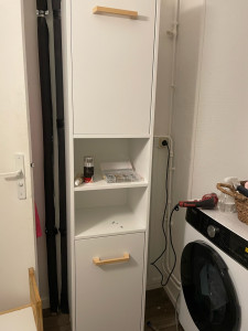 Photo de galerie - Montage d’un meuble de salle de bain 