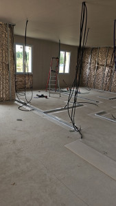 Photo de galerie - Réalisation maison neuve ,pause d hybris pour isolant 