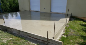 Photo de galerie - Coulage béton pour une terrasse 