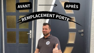 Photo de galerie - Remplacement porte d'entrée 