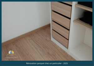 Photo de galerie - Rénovation parquet chez un particulier 