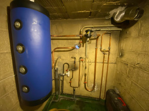 Photo de galerie - Installation d’une pompe à chaleur air eau 