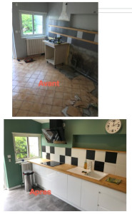Photo de galerie - AVANT/APRÈS : Rénovation de Cuisine