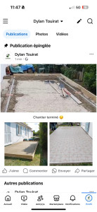 Photo de galerie - Pose de carrelage sur une terrasse. ??