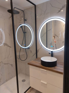 Photo de galerie - Créé une douche complète les tuyaux ef chaude ef froide écoulement etc