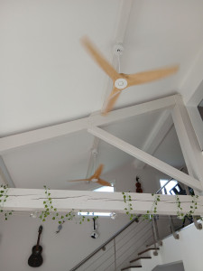 Photo de galerie - Installation ventilateur led intégré 