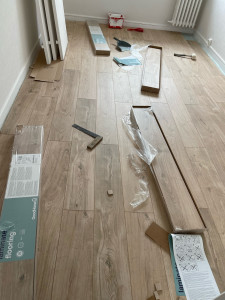 Photo de galerie - Pose de parquet flottant 