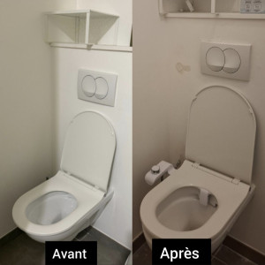 Photo de galerie - Installation d’une douchette encastrée sans casser le placo »