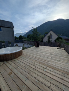 Photo de galerie - Terrasse chalet le Casteret 