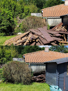 Photo de galerie - Évacuation caillebotis et lambourdes en centre de recyclage 