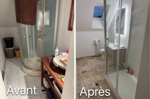 Photo de galerie - Rénovation d’une salle d’eau