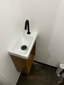 Photo de galerie - Création d'arrivé d'eau et évacuation+ montage