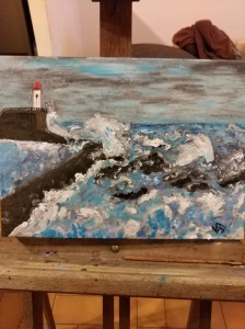 Photo de galerie - Je réalise également des peintures