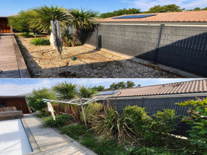 Photo de galerie - Nettoyage et remise en état des massifs et jardin 