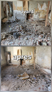 Photo de galerie - évacuation de gravats 