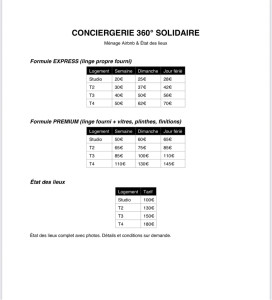 Photo de galerie - Les tarifs