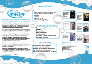 Photo de galerie - Découvrez notre offre de services depuis notre flyer ! 