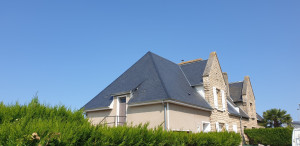 Photo de galerie - Chantier restauration toiture terminer