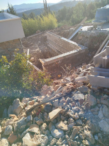 Photo de galerie - Fondation avec mûr agglo bancher 