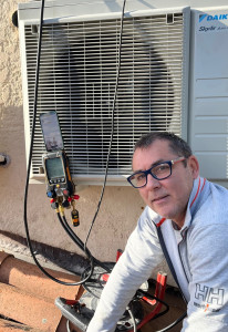 Photo de galerie - Tirage au vide d'un gainable de marque DAIKIN