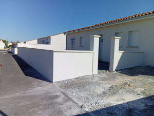 Photo de galerie - Enduit mono couche gratté 