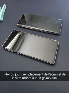 Photo de galerie - Remplacement d'écran, de vitre arrière de smartphones