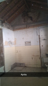 Photo de galerie - Démolition salle de bains complète 
