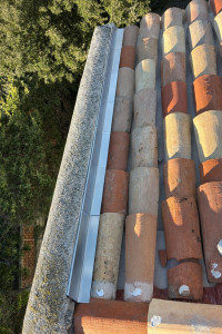 Photo de galerie - Pose d’un solins on zinc 