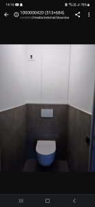 Photo de galerie - Pose de toilette suspendu