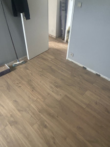 Photo de galerie - Pose de parquet flottant à guipavas 