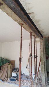 Photo de galerie - Installation d'un HEA à la place d'un mur porteur 