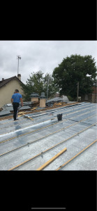 Photo de galerie - Remplacement d’une couverture en zinc