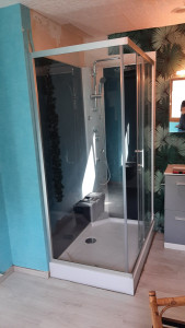 Photo de galerie - Montage et installation d’une cabine de douche