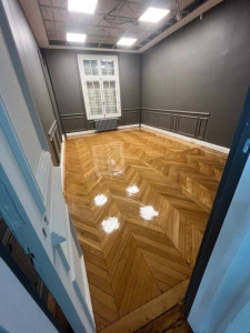 Photo de galerie - Pose de parquet - Revêtement de sol