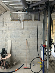 Photo de galerie - Préparation chantier extension villa plomberie vmc Clim 