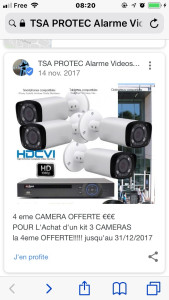 Photo de galerie - Installation de système de vidéosurveillance, connectée sur les téléphones portables pour les particuliers et les professionnels