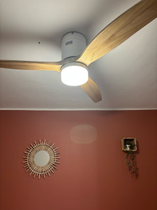 Photo de galerie - Installation ventilateur plafonnier