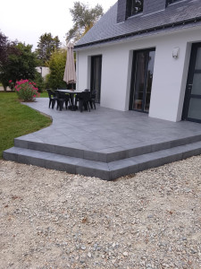Photo de galerie - Carrelage d'une terrasse 