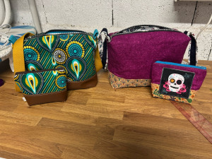 Photo de galerie - Sac et pochette assorti fait main