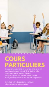 Photo de galerie - Cours particuliers de Mathématiques