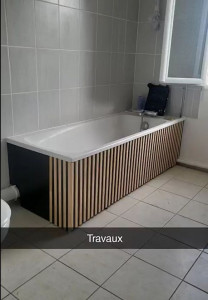 Photo de galerie - Décoration du tablier de baignoire