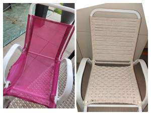 Photo de galerie - Rénovation chaise enfant 