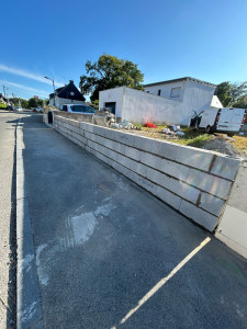 Photo de galerie - Création mur de clôture 