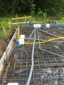 Photo de galerie - Préparation elec avant dalle brute 