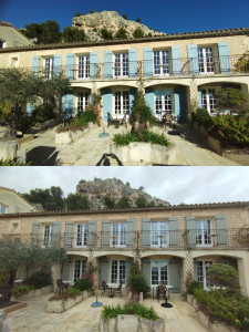 Photo de galerie - Rénovation volets hôtel Le Mas d'Aigret 
