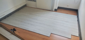 Photo de galerie - Pose de sol PVC sur sol existant